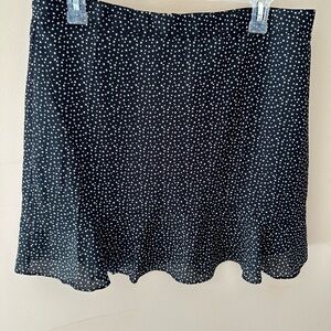 J Crew Skirt black and white star Dainty pattern NWT size 10